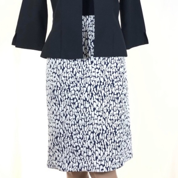NWT Michael Kors True Navy Basics Midi Skirt - Picture 1 of 4